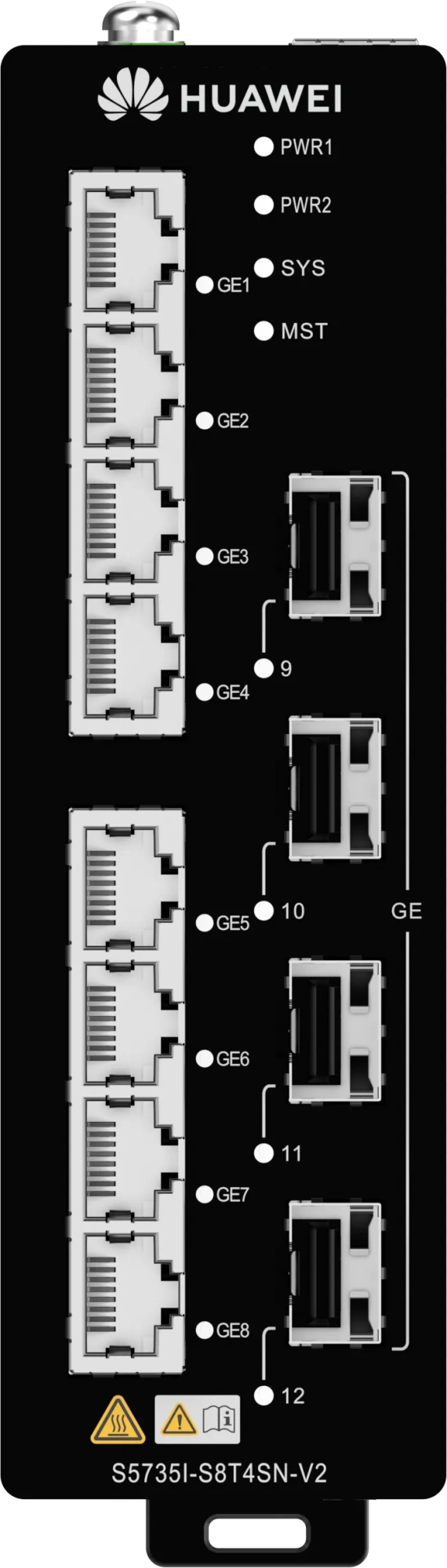 Industrial (DIN Rail–Mounted) CloudEngine S5735I-S8T4SN-V2 Industrial (DIN Rail–Mounted) CloudEngine S5735I-S8T4SN-V2