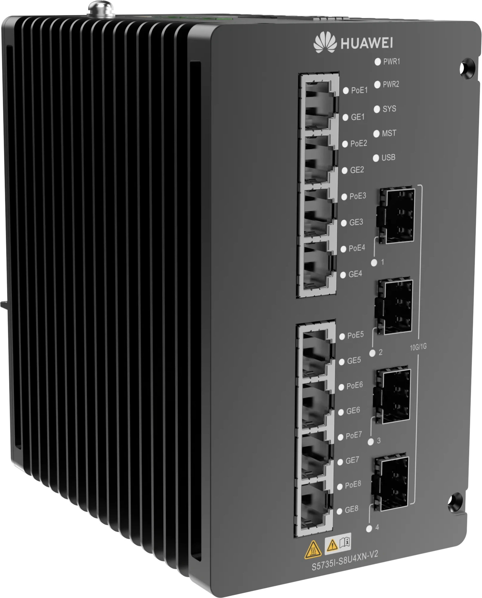 Industrial (DIN Rail–Mounted) CloudEngine S5735I-S8U4XN-V2 Industrial (DIN Rail–Mounted) CloudEngine S5735I-S8U4XN-V2
