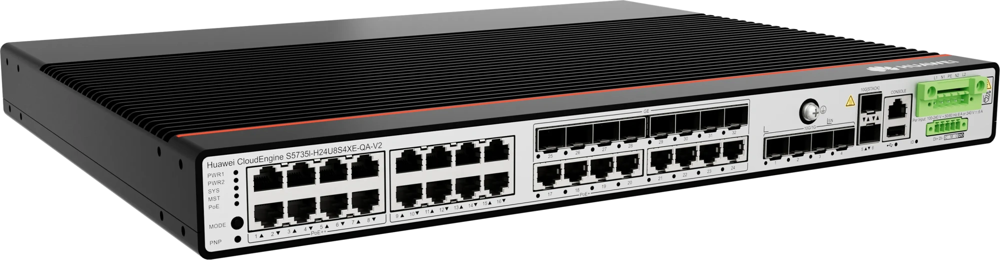 Industrial (Rack–Mounted) CloudEngine S5735I-H24U8S4XE-QA-V2 Industrial (Rack–Mounted) CloudEngine S5735I-H24U8S4XE-QA-V2