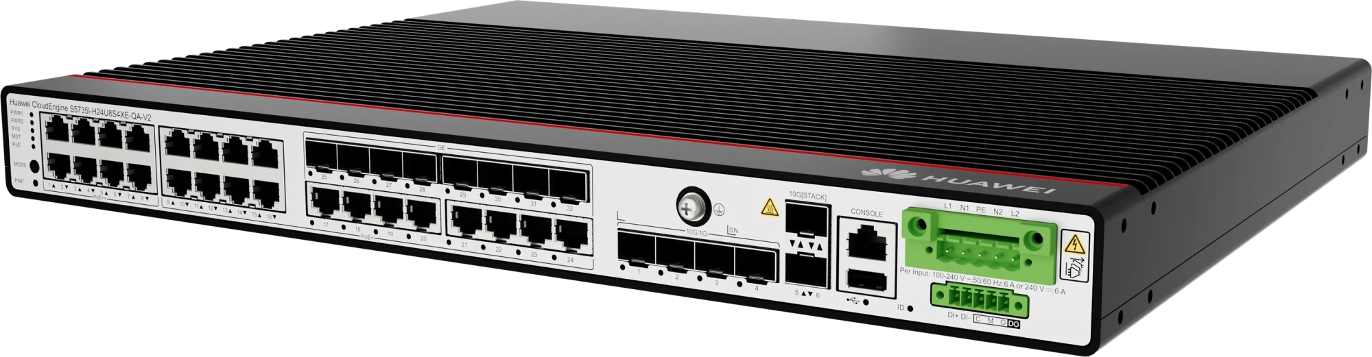 Industrial (Rack–Mounted) CloudEngine S5735I-H24U8S4XE-QA-V2 Industrial (Rack–Mounted) CloudEngine S5735I-H24U8S4XE-QA-V2