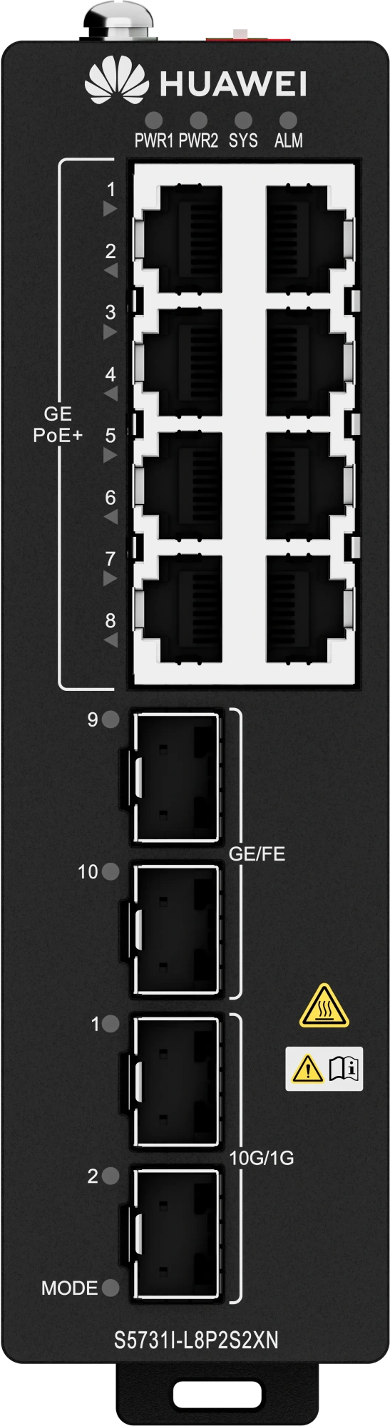 Industrial (DIN Rail–Mounted) S5731I-L8P2S2XN Industrial (DIN Rail–Mounted) S5731I-L8P2S2XN